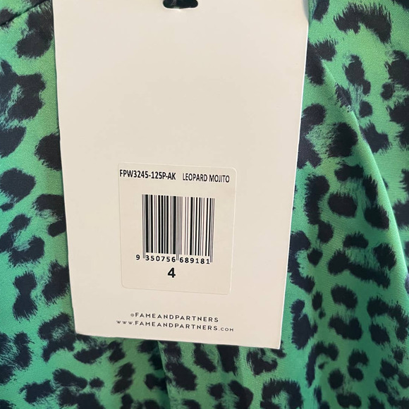 New Fame & Partners The Jami Dress | Leopard Mojito Size 4 - Picture 5 of 12